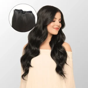 Natural Black (1B) Genius Weft Hair Extensions (50g - 100g)